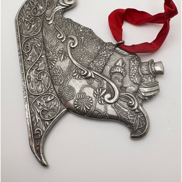 Vintage Hallmark Our Christmas Together Sleigh Ride Ornament Pewter 1997 - Picture 5 of 7